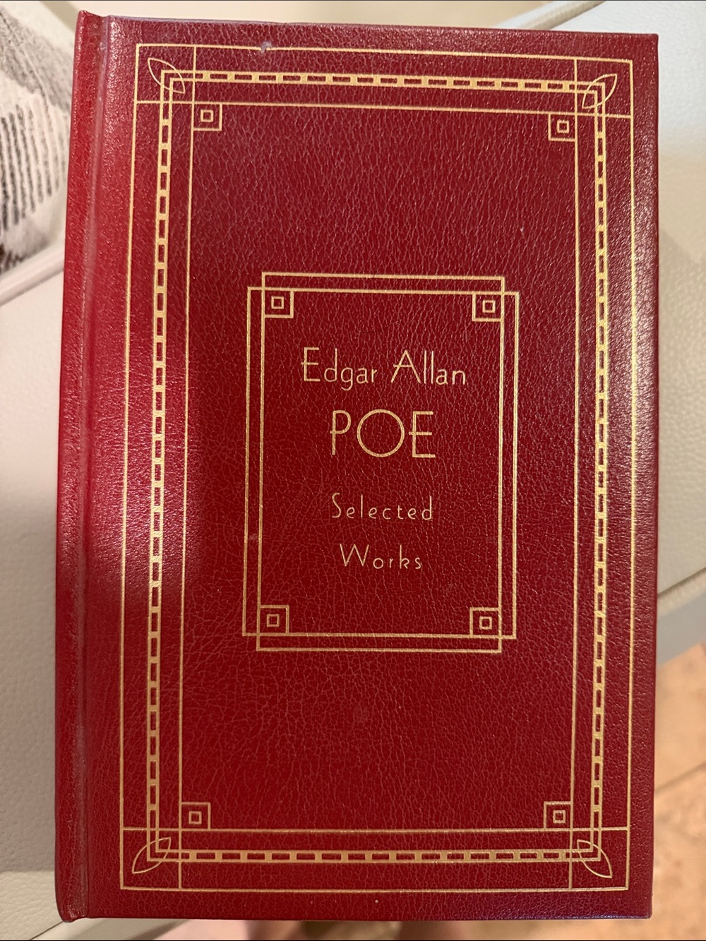 Edgar Allan Poe Selected Works Hardcover - Red